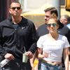 Jennifer Lopez et son compagnon Alex Rodriguez vont à leur séance de gym à New York, le 24 août 2017.