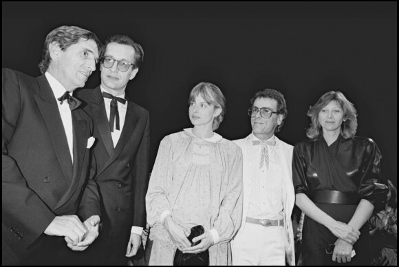 Harry Dean Stanton, Wim Wenders, Nastassja Kinski, Dean Stockwell et Aurore Clément lors de la présentation de Paris, Texas au Festival de Cannes en 1984
