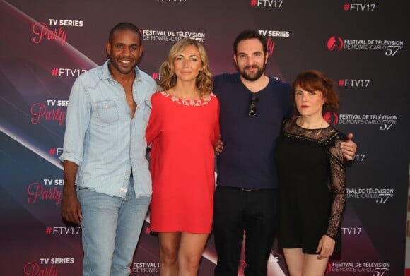 Loup-Denis Elion, Amélie Etasse, David Mora et Anne-Elisabeth Blateau - Photocall de la soirée 'Series Party' lors du 57ème Festival de télévision de Monte-Carlo le 17 juin 2017. © Denis Guignebourg/Bestimage