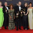 Toutes l'équipe de la série "Black Mirror" à la 69ème soirée annuelle des Emmy awards au théâtre Microsoft à Los Angeles, le 17 septembre 2017.