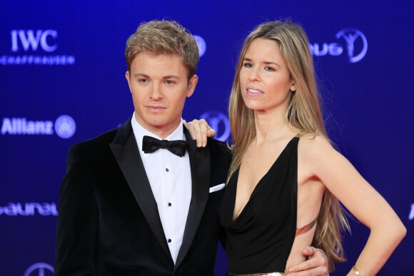 Nico Rosberg et sa femme Vivian Sibold - Soirée des Laureus World Sport Awards 2017 à Monaco le 14 février 2017.