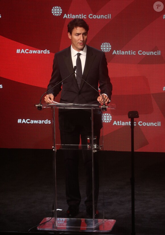 Le Premier ministre du Canada Justin Trudeau lors des "Atlantic Council 2017 Global Citizen Awards" à New York, le 19 septembre 2017. © Nancy Kaszerman via Zuma Press/Bestimage