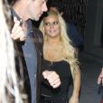 Jessica Simpson et son mari Eric Johnson quittent le restaurant Craig's à Los Angeles le 19 septembre 2017