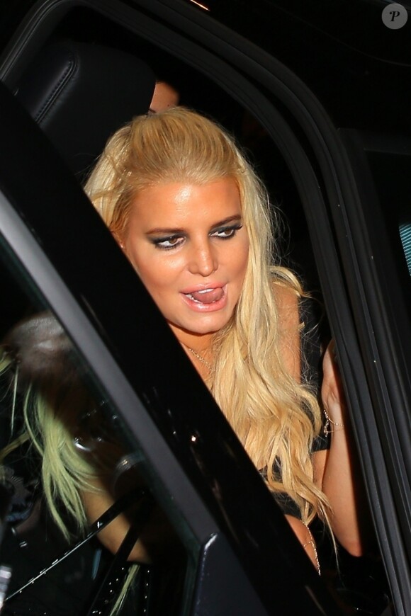 Jessica Simpson et son mari Eric Johnson quittent le restaurant Craig's à Los Angeles le 19 septembre 2017