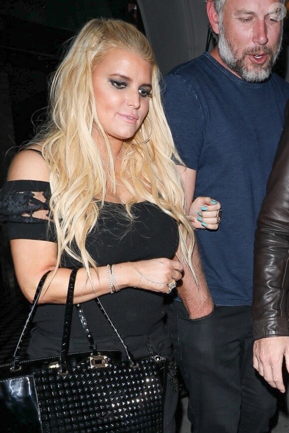 Jessica Simpson et son mari Eric Johnson quittent le restaurant Craig's à Los Angeles le 19 septembre 2017
