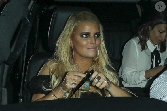 Jessica Simpson et son mari Eric Johnson quittent le restaurant Craig's à Los Angeles le 19 septembre 2017