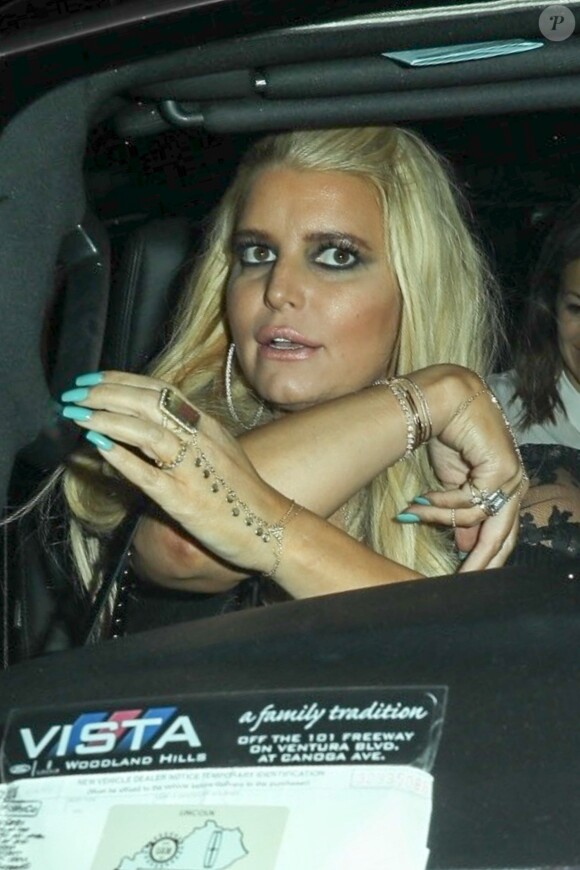 Jessica Simpson et son mari Eric Johnson quittent le restaurant Craig's à Los Angeles le 19 septembre 2017