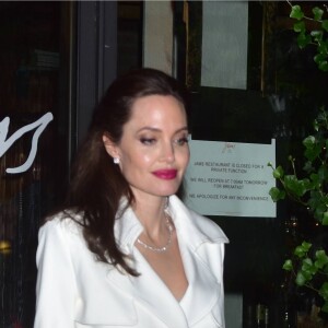 Pax et sa mère Angelina Jolie à la sortie de l'after party du film First They Killed My Father' à l’hôtel One Hotel à New York, le 14 septembre 2017. © CPA/Bestimage15/09/2017 - New York