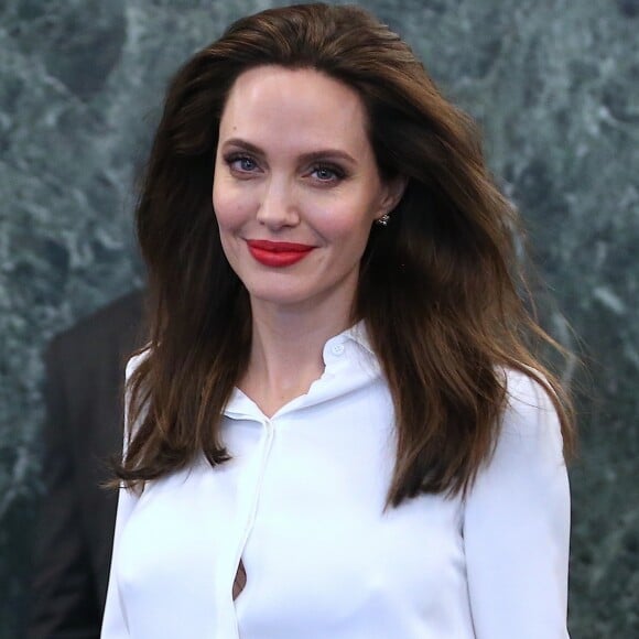 Angelina Jolie quitte le siège des Nations Unies à New York, le 14 septembre 2017.