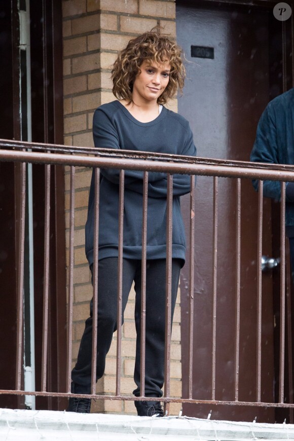 Jennifer Lopez sur le tournage de 'Shades Of Blue' à New York, le 29 août 2017
