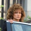 Jennifer Lopez sur le tournage de la série ''Shades of Blue'' dans le quartier de Brooklyn à New York, Etats-Unis, le 16 août 2017.
