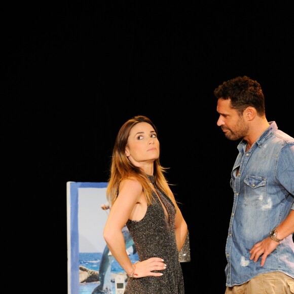 Capucine Anav et Renaud Roussel - Filage de la pièce "La Fève du samedi soir" au Théâtre Apolo à Paris le 21 septembre 2017. © Codic Guirec/Bestimage