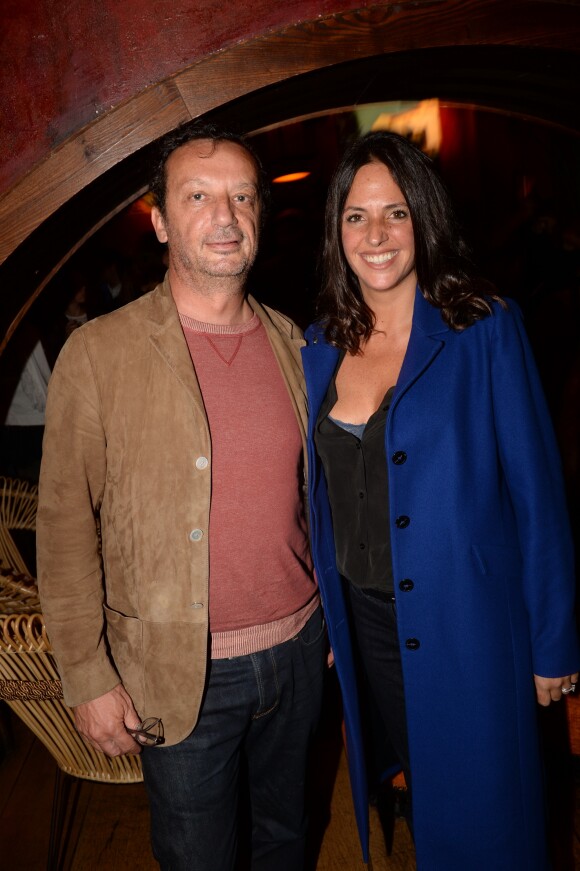 Exclusif - Manuel Munz et sa femme Céline - After du film "Coexister" au Buddah Bar, soirée organisée par Five Eyres Production à Paris le 25 septembre 2017. © Rachid Bellak/Bestimage