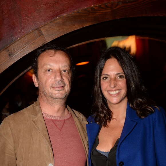 Exclusif - Manuel Munz et sa femme Céline - After du film "Coexister" au Buddah Bar, soirée organisée par Five Eyres Production à Paris le 25 septembre 2017. © Rachid Bellak/Bestimage