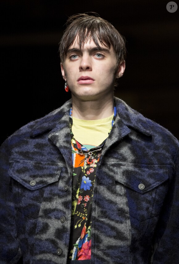 Lennon Gallagher lors de la London Fashion Week Men's AW17 à Londres le 6 janvier 2017.