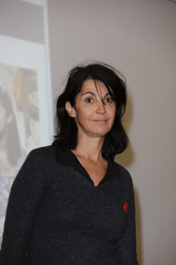 Zabou Breitman rencontre les élèves du Lycée du Parc-Impérial à Nice, le 11 novembre 2016.