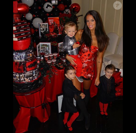 Jade Lagardère a fêté ses 27 ans avec ses enfants. Instagram, septembre 2017