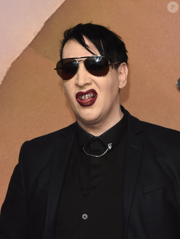 Marilyn Manson au Fashion Awards 2016 au Royal Albert Hall à Londres, le 5 décembre 2016