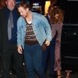 Ryan Gosling et sa compagne Eva Mendes arrivent au Tao à New York le 30 septembre 2017.