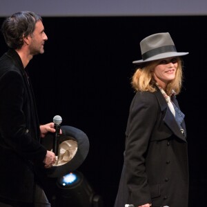 Samuel Benchetrit et sa compagne Vanessa Paradis assistent à la projection du film "Chien" lors du 32e Festival International du Film Francophone de Namur, Belgique, le 4 octobre 2017. © Alain Rolland/ImageBuzz/Bestimage