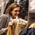 Exclusif - Inès de la Fressange lors de la soirée de lancement de la collection Automne-Hiver 2017 UNIQLO U à la boutique Uniqlo à Paris, le 4 octobre 2017. © Denis Guignebourg/Bestimage