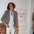 Exclusif - Inès de la Fressange lors de la soirée de lancement de la collection Automne-Hiver 2017 UNIQLO U à la boutique Uniqlo à Paris, le 4 octobre 2017. © Denis Guignebourg/Bestimage