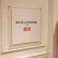 Exclusif - Inès de la Fressange lors de la soirée de lancement de la collection Automne-Hiver 2017 UNIQLO U à la boutique Uniqlo à Paris, le 4 octobre 2017. © Denis Guignebourg/Bestimage
