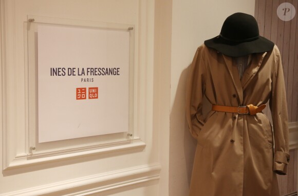 Exclusif - Inès de la Fressange lors de la soirée de lancement de la collection Automne-Hiver 2017 UNIQLO U à la boutique Uniqlo à Paris, le 4 octobre 2017. © Denis Guignebourg/Bestimage
