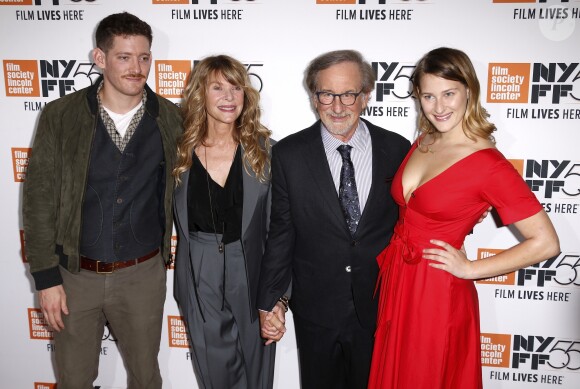 Steven Speilberg et sa femme Kate Capshaw et their children Sawyer et Destry - Avant-première du film "Speilberg" de Susan Lacy lors du New York Film Festival le 5 octobre 2017.