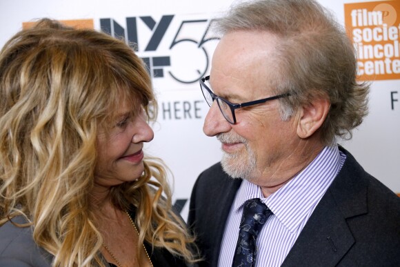Steven Speilberg et sa femme Kate Capshaw - Avant-première du film "Speilberg" de Susan Lacy lors du New York Film Festival le 5 octobre 2017.