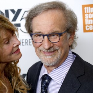 Steven Speilberg et sa femme Kate Capshaw - Avant-première du film "Speilberg" de Susan Lacy lors du New York Film Festival le 5 octobre 2017.