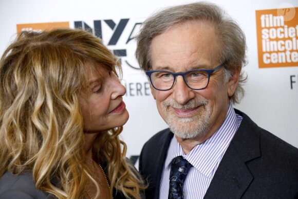 Steven Speilberg et sa femme Kate Capshaw - Avant-première du film "Speilberg" de Susan Lacy lors du New York Film Festival le 5 octobre 2017.