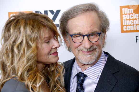 Steven Speilberg et sa femme Kate Capshaw - Avant-première du film "Speilberg" de Susan Lacy lors du New York Film Festival le 5 octobre 2017.