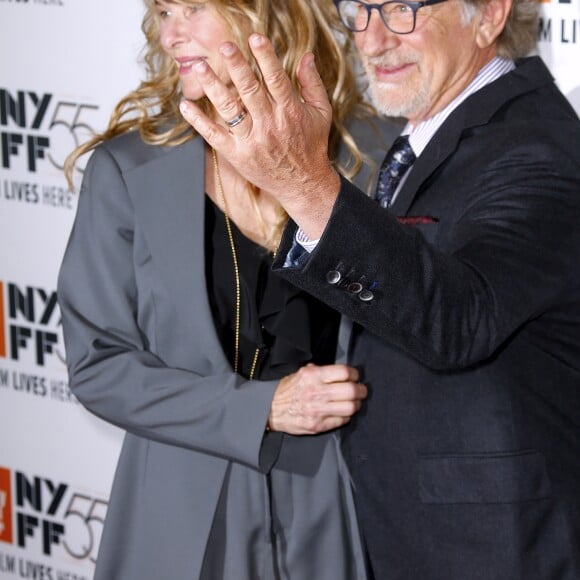 Steven Speilberg et sa femme Kate Capshaw - Avant-première du film "Speilberg" de Susan Lacy lors du New York Film Festival le 5 octobre 2017.