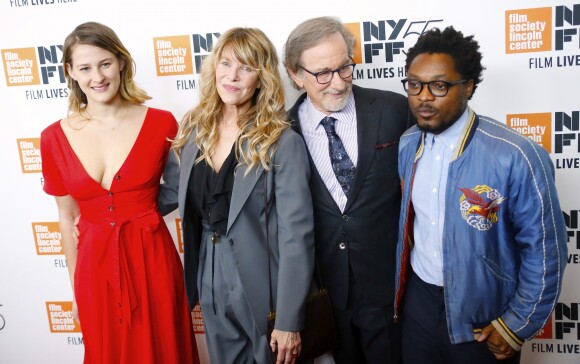 Destry Allyn, Kate Capshaw, Steven Spielberg et Theo Spielberg - Avant-première du film "Speilberg" de Susan Lacy lors du New York Film Festival le 5 octobre 2017.