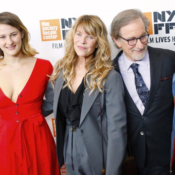 Destry Allyn, Kate Capshaw, Steven Spielberg et Theo Spielberg - Avant-première du film "Speilberg" de Susan Lacy lors du New York Film Festival le 5 octobre 2017.