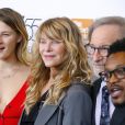 Destry, Kate Capshaw, Steven Spielberg et Theo Spielberg - Avant-première du film "Speilberg" de Susan Lacy lors du New York Film Festival le 5 octobre 2017.