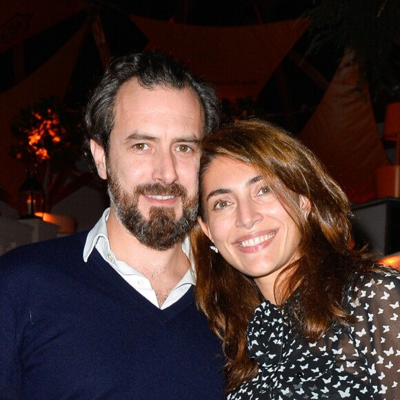 Semi-Exclusif - Edouard Rigaud et Caterina Murino lors de la soirée d'inauguration de la "Suite Michèle Morgan" de l'Hôtel Barrière le Majestic Cannes, le 7 octobre 2017. © Guirec Coadic/Bestimage