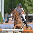 Louise Rochefort sur Quartouche - Prix Jaulin lors du Longines Paris Eiffel Jumping au Champ-de-Mars à Paris, le 4 juillet 2015.