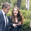 Exclusif - Nicolas Sarkozy et sa femme Carla Bruni Sarkozy à New York le 9 octobre 2017.