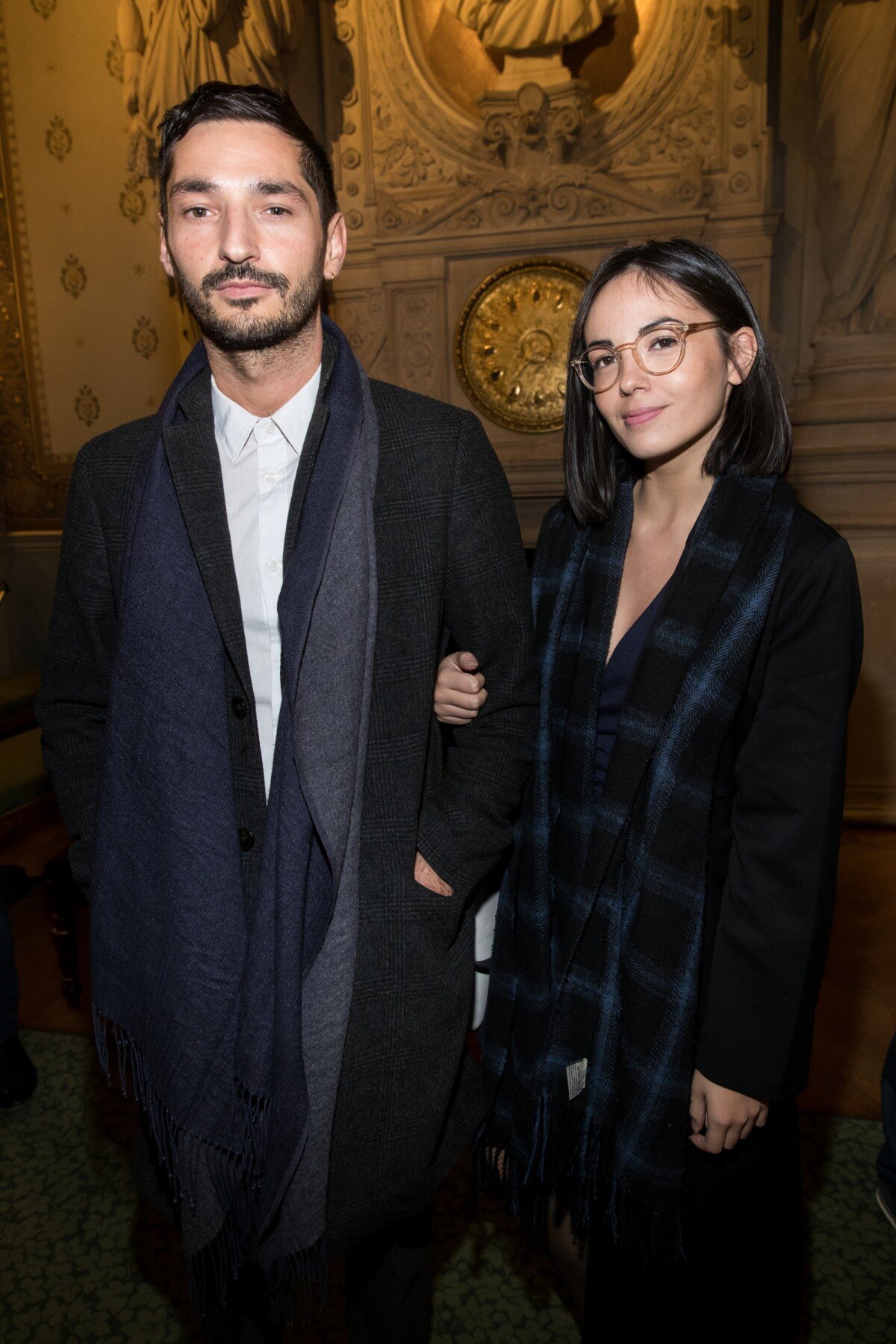 Photo : Exclusif - Agathe Auproux et son compagnon - Le blogeur Jeremstar  (Jérémy Gisclon ) se marie avec lui même à la mairie du 1er arrondissement  de Paris le 9 octobre