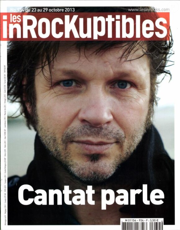 Bertrand Cantat parle dans "Les Inrockuptibles", en kiosques le 23 octobre 2013.