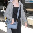 Alyssa Milano arrive à l'aéroport LAX de Los Angeles, Californie, Etats-Unis, le 24 mai 2017.