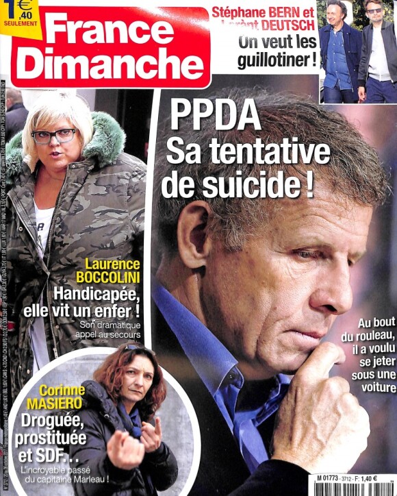Couverture du magazine "France Dimanche" en kiosques le 20 octobre 2017.