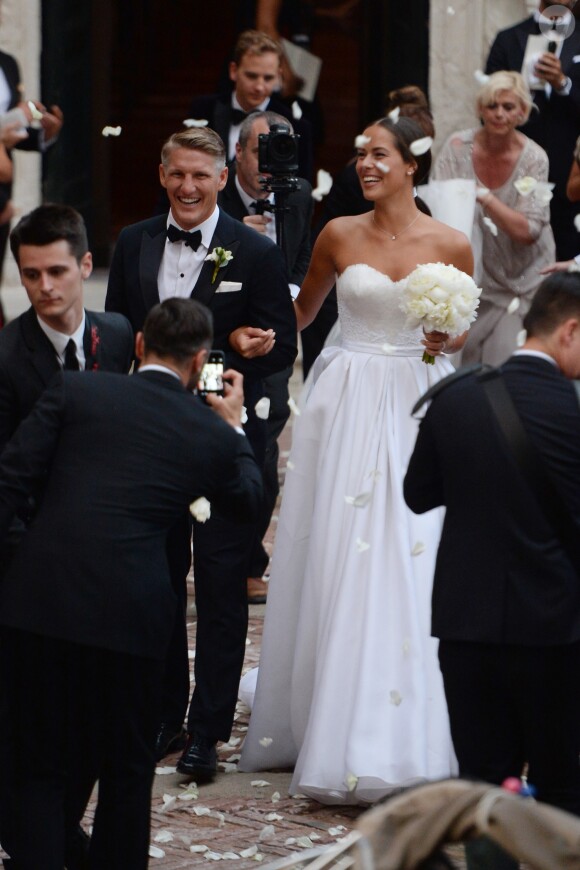 Bastian Schweinsteiger et Ana Ivanovic ont célébré leur mariage religieux à Venise, en l'église Santa Maria della Misericordia, le 13 juillet 2016, en présence de près de 300 invités.