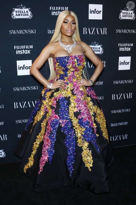 Nicki Minaj à la soirée des Harper's Bazaar Icons à New York, le 8 septembre 2017.