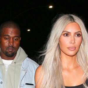 Exclusif - Kim Kardashian et Kanye West dans Santa Monica le 23 septembre 2017, de sortie pour dîner au Giorgio Baldi.