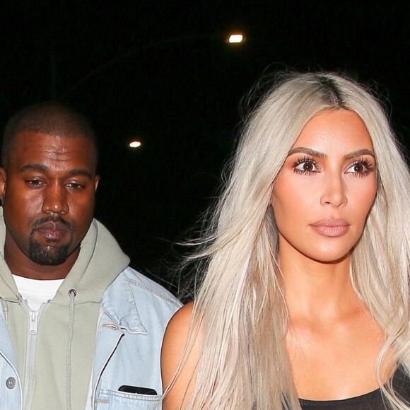 Exclusif - Kim Kardashian et Kanye West dans Santa Monica le 23 septembre 2017, de sortie pour dîner au Giorgio Baldi.