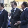 Le Premier ministre espagnol Mariano Rajoy a exceptionnellement pris part, le 20 octobre 2017 au Théâtre Campoamor à Oviedo, à la cérémonie de remise des Prix Princesse des Asturies.