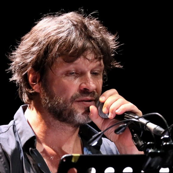Exclusif - Bertrand Cantat faisant une lecture à Cenon, le 22 septembre 2016. © Patrick Bernard / Bestimage